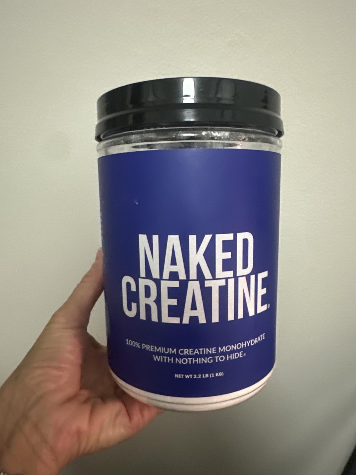 NAKED Pure Micronized Creatine Monohydrate - 200 Servings, 1,000g Bulk - NSF Certified, Vegan, Non-GMO, Gluten & Soy Free - Muscle Building, Strength Training, Gym & Fitness Supplement customer photo 1