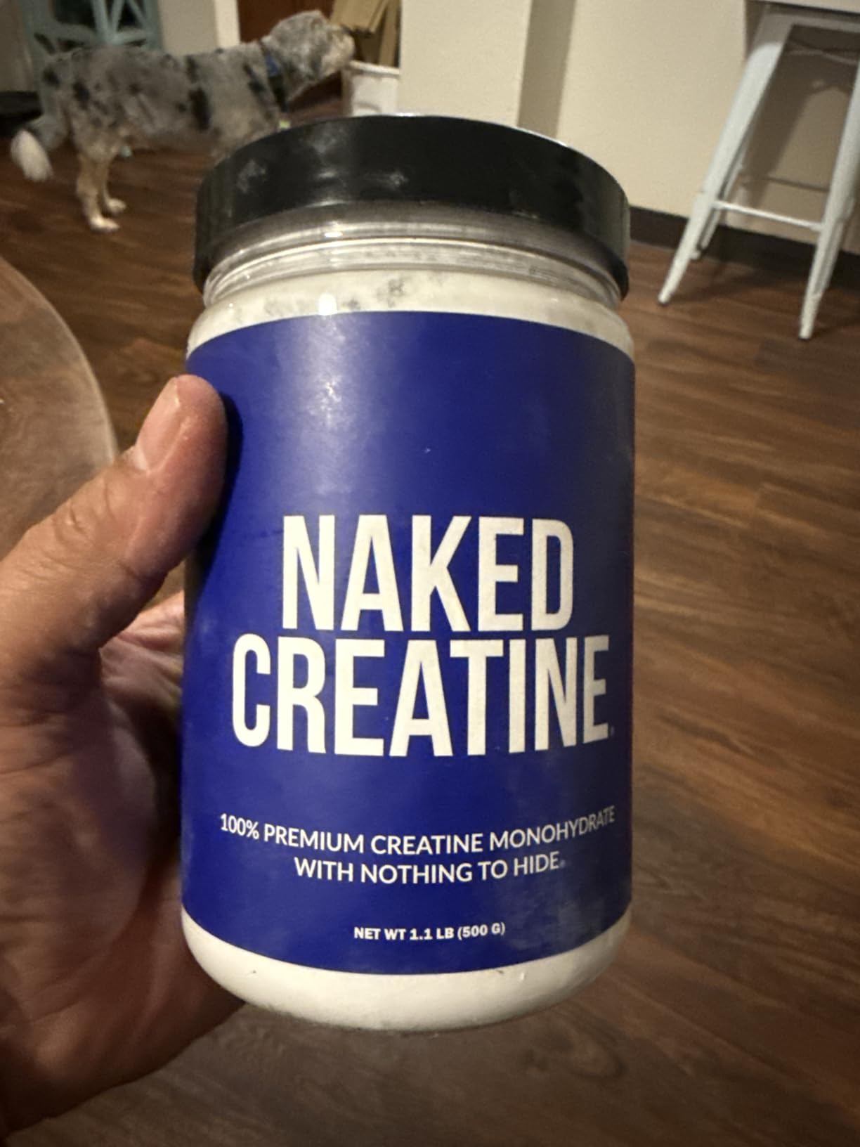 NAKED Pure Micronized Creatine Monohydrate - 200 Servings, 1,000g Bulk - NSF Certified, Vegan, Non-GMO, Gluten & Soy Free - Muscle Building, Strength Training, Gym & Fitness Supplement customer photo 2