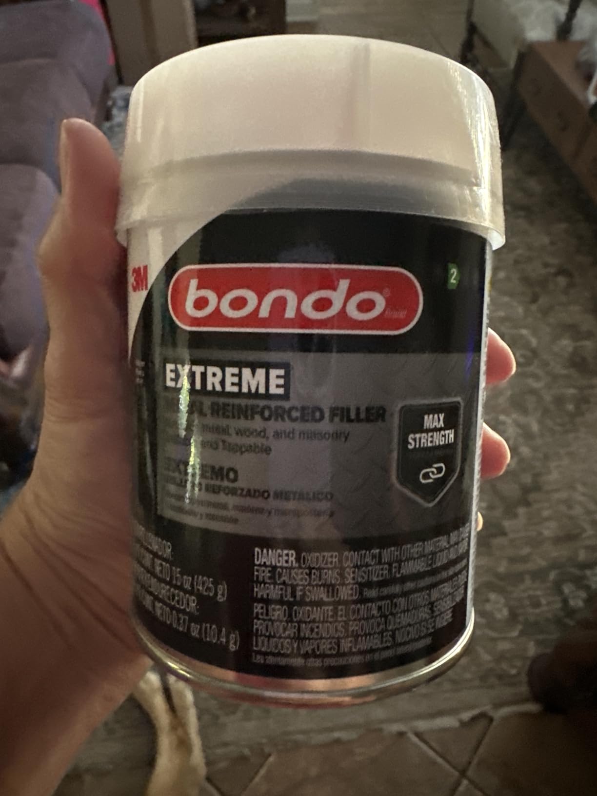 Bondo Metal Reinforced Filler - High Strength Filler, Can be Drilled and Tapped - Will Not Rust, 15 Fl oz with 0.37 oz Hardener customer photo 1