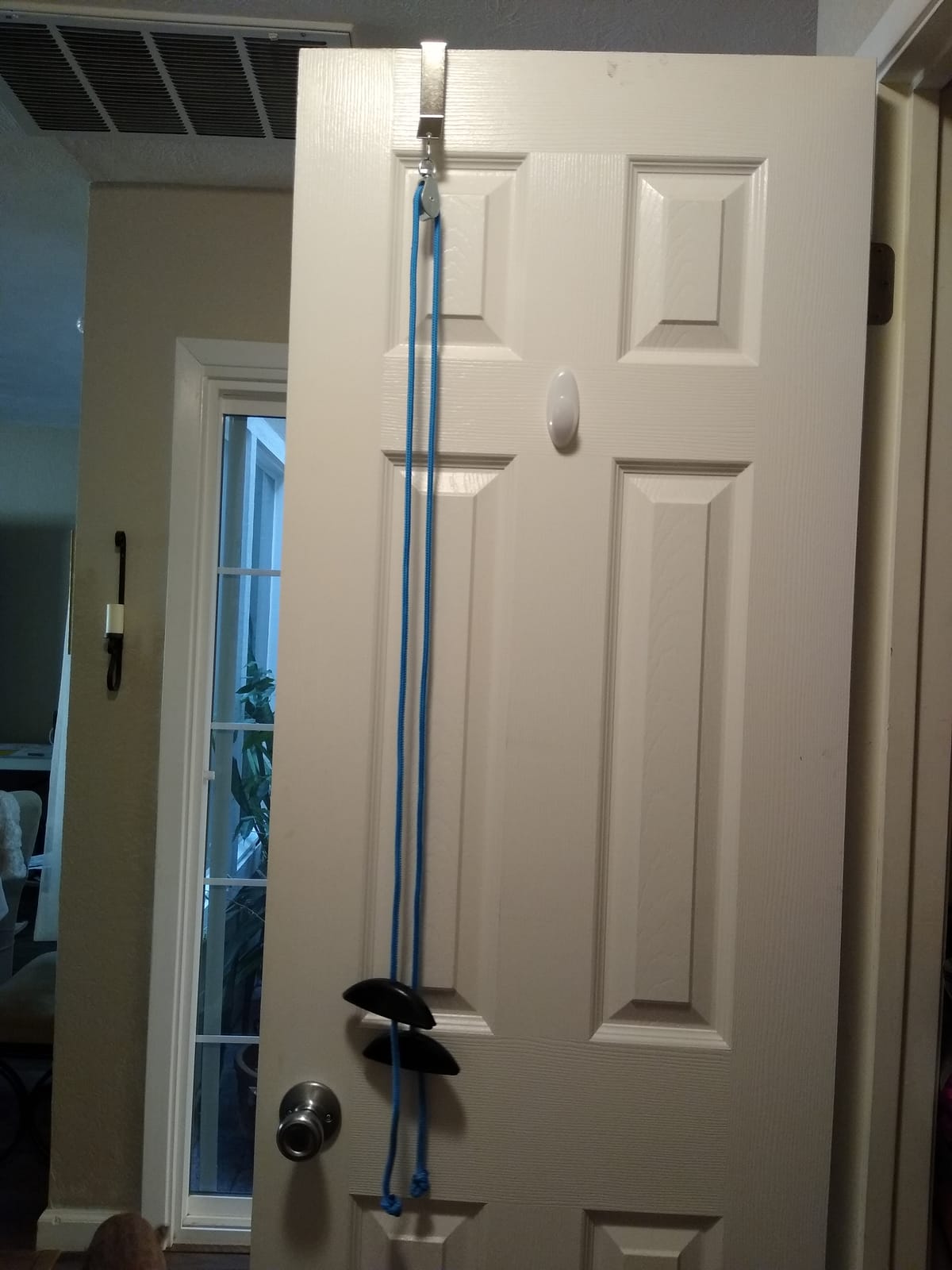 RangeMaster BlueRanger Over the Door Shoulder Pulley, Pulley for Physical Therapy, Aids Pain Free Range of Motion in Frozen Shoulder, Adjustable Cleated Handles, Metal Bracket (FSA/HSA) customer photo 2