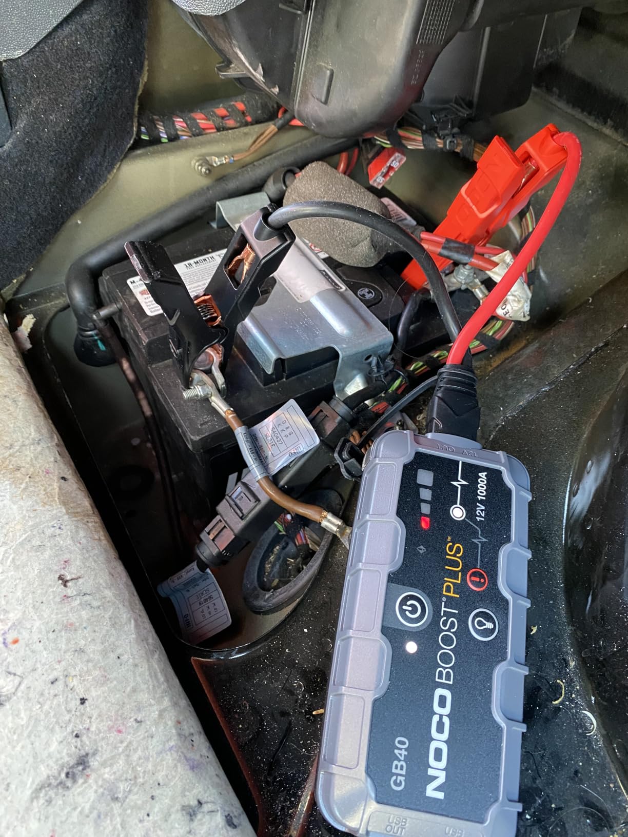 NOCO Boost GB40 12V 1000A UltraSafe Portable Lithium Jump Starter | Spark-Proof & Reverse Polarity Protection, For Car, Truck, Motorcycle, SUV, Boat, ATV, RV, up to 6.0L Gas & 3.0L Diesel customer photo 1