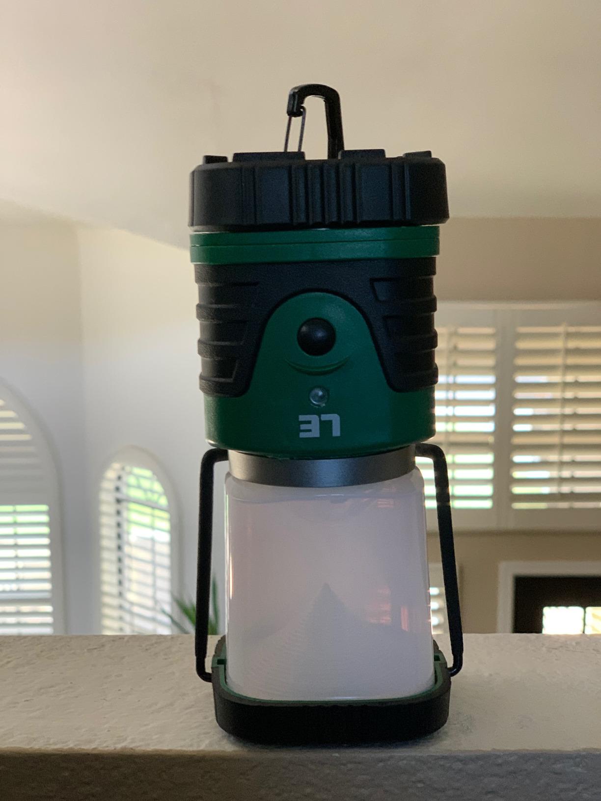 Lepro 1000LM LED Camping Lantern Rechargeable, 4400mAh, 4 Light Modes | Tent Light, Camping Essentials, Waterproof Lantern Flashlight for Camping, Emergency Light, Power Outages, USB Cable Included customer photo 1