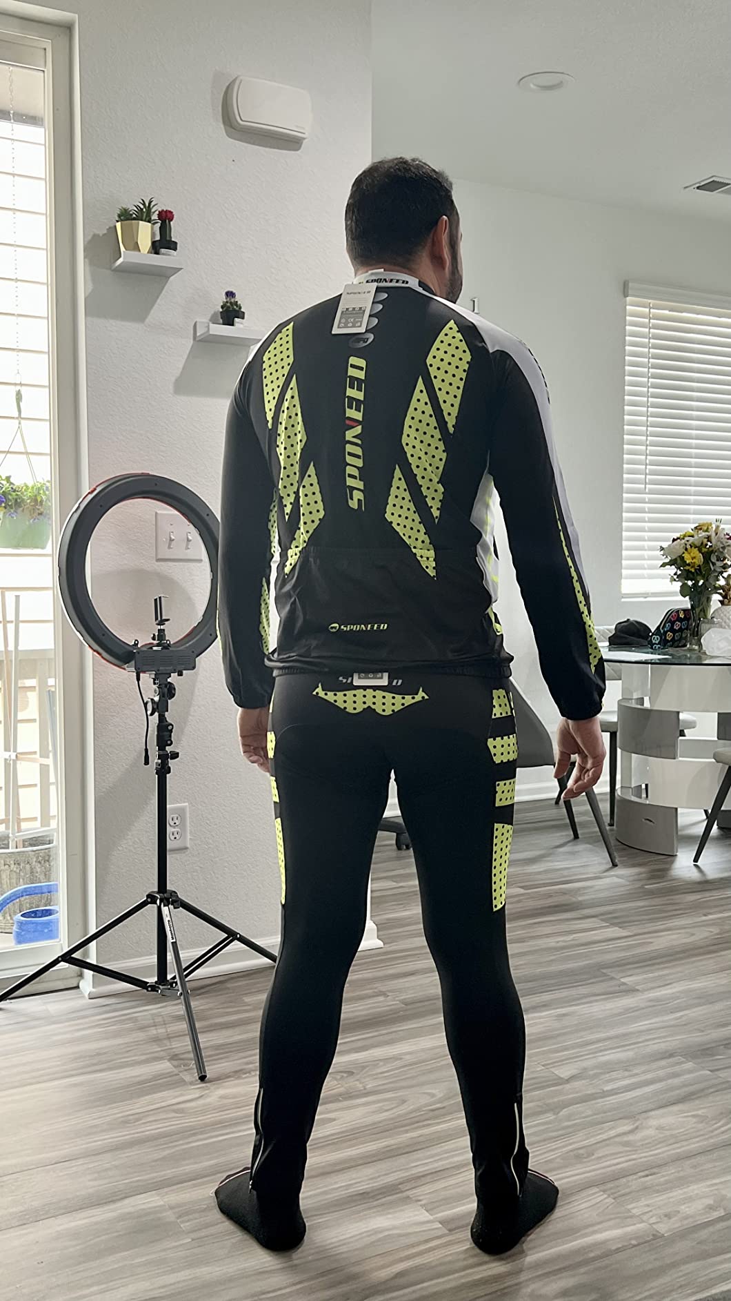 sponeed Men's Cycling Jersey Full Sleeve Riding Wear Long Sleeve T Shirts Pants customer photo 1