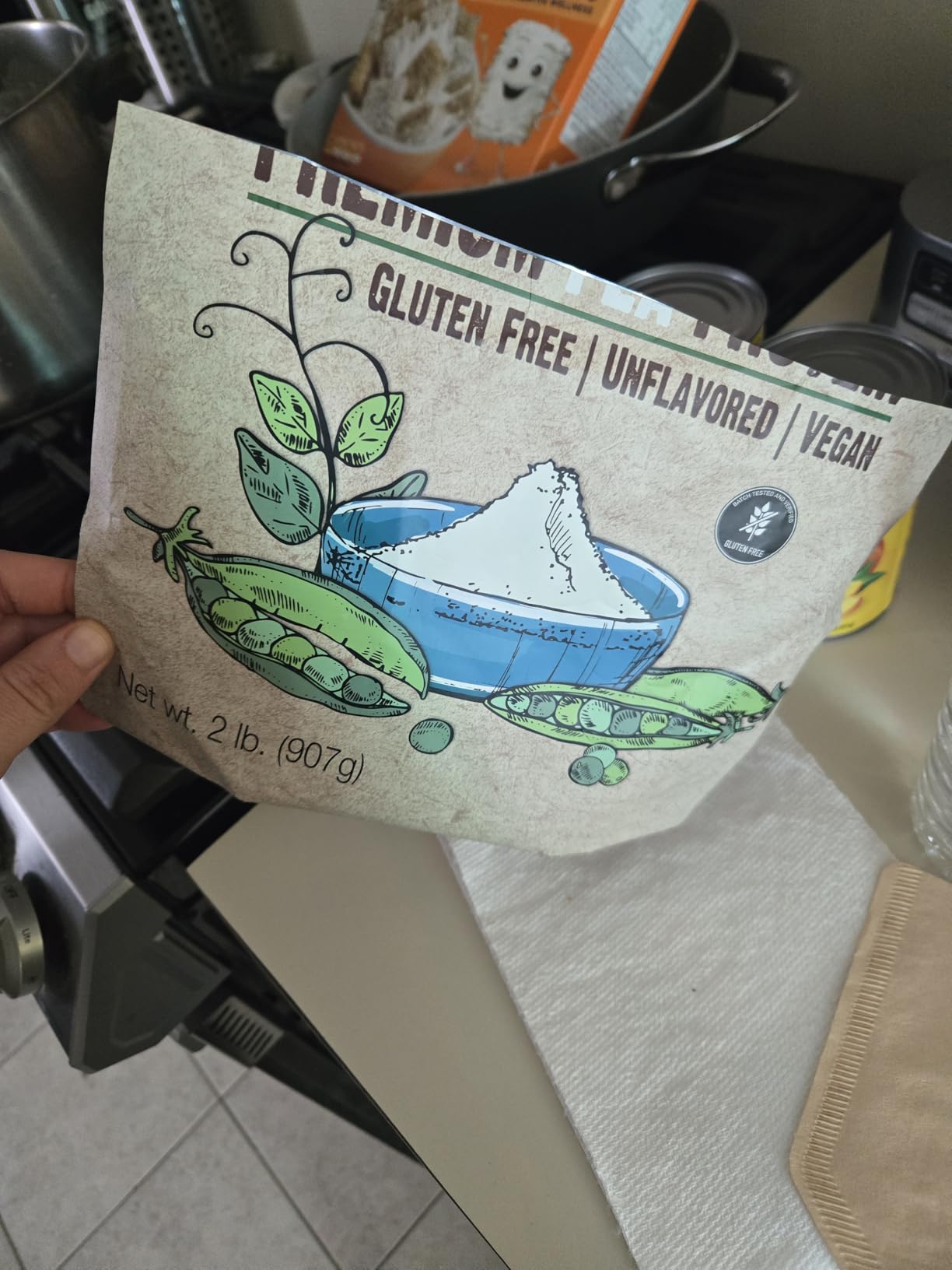 Anthony's Premium Pea Protein, 2 lb, Plant Based, Gluten Free, Unflavored, Vegan, Keto Friendly, Made from Peas customer photo 1