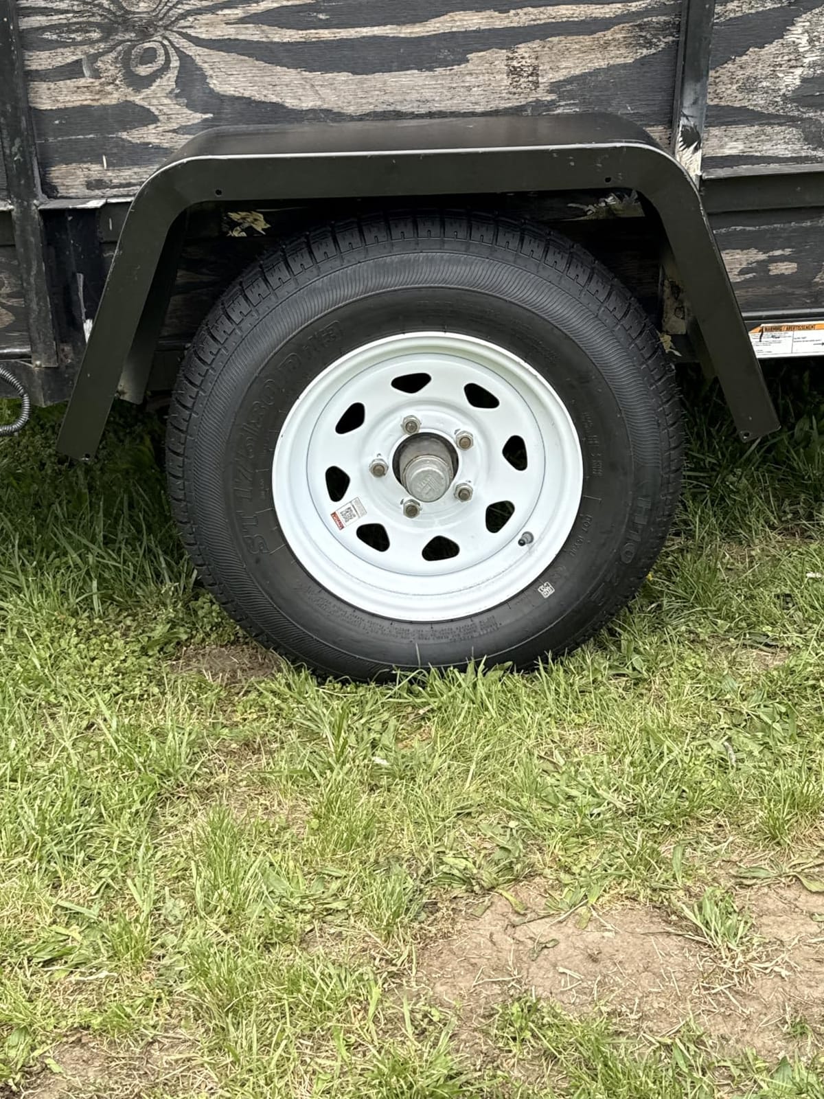 eCustomrim 2-Pack Trailer Tire Rim Assembly ST175/80D13 B78-13 5 Lug LRC | 13 Inch 175/80D13 6 Ply Load Range C Tire, 5 Lug On 4.5 Inch Center White Spoke Wheel - 2 Year Warranty With Roadside customer photo 2