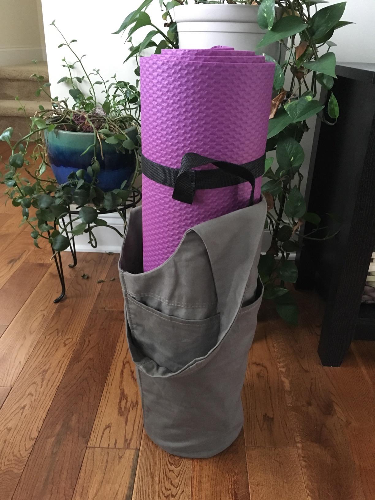 Yogiii Yoga Mat Bag | The ORIGINAL YogiiiTote | Yoga Mat Carrier Tote Sling w/Large Side Pocket & Zipper Pocket | Fits Most Size Mats customer photo 1