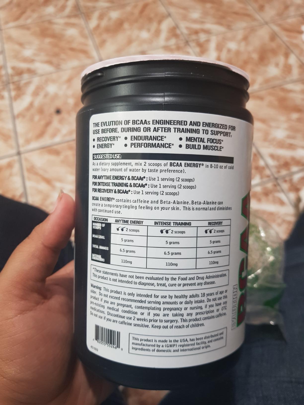 EVL BCAA Energy Amino Acids Powder with Natural Caffeine - Cherry Limeade | Supports Muscle Recovery, Lean Growth, Endurance And Hydration With Branched-Chain Amino Acids (BCAAs) - 30 Servings customer photo 2