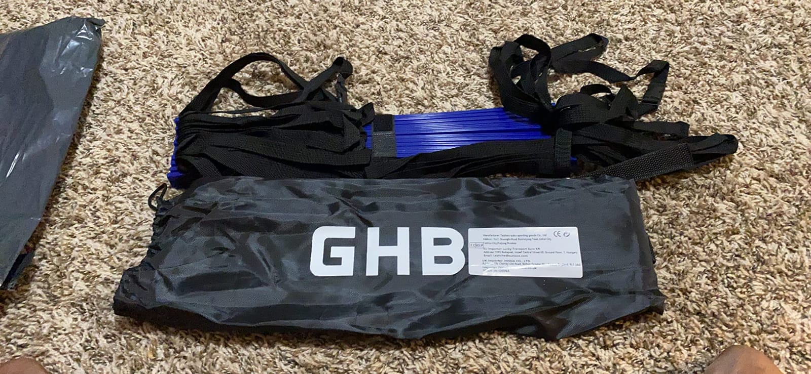 GHB Pro Agility Ladder Agility Training Ladder Speed 12 Rung 20ft with Carrying Bag customer photo 1