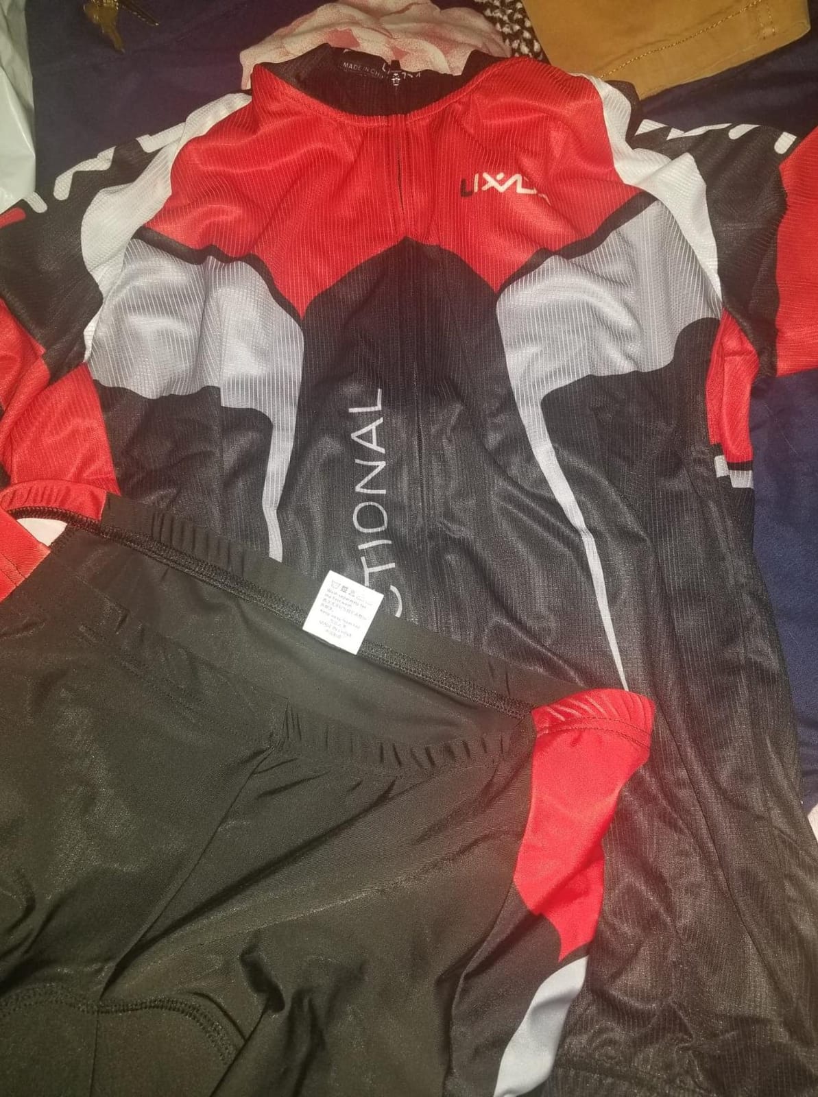 Lixada Men's Cycling Jersey Short Sleeve with Padded Shorts Quick-Dry Summer Short Bike Clothing Bicycle Shirts Pants Set customer photo 2