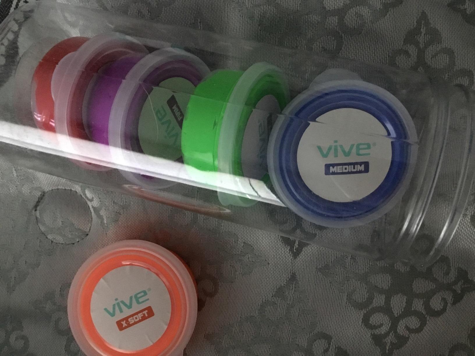 Vive Exercise Putty (4-Pack) - Therapeutic, Occupational and Therapy Tool | Thinking and Stress - Finger, Hand Grip Strength Exercises - Extra Soft, Soft, Medium, Firm Sensory Kit - Squeezable Ball customer photo 2