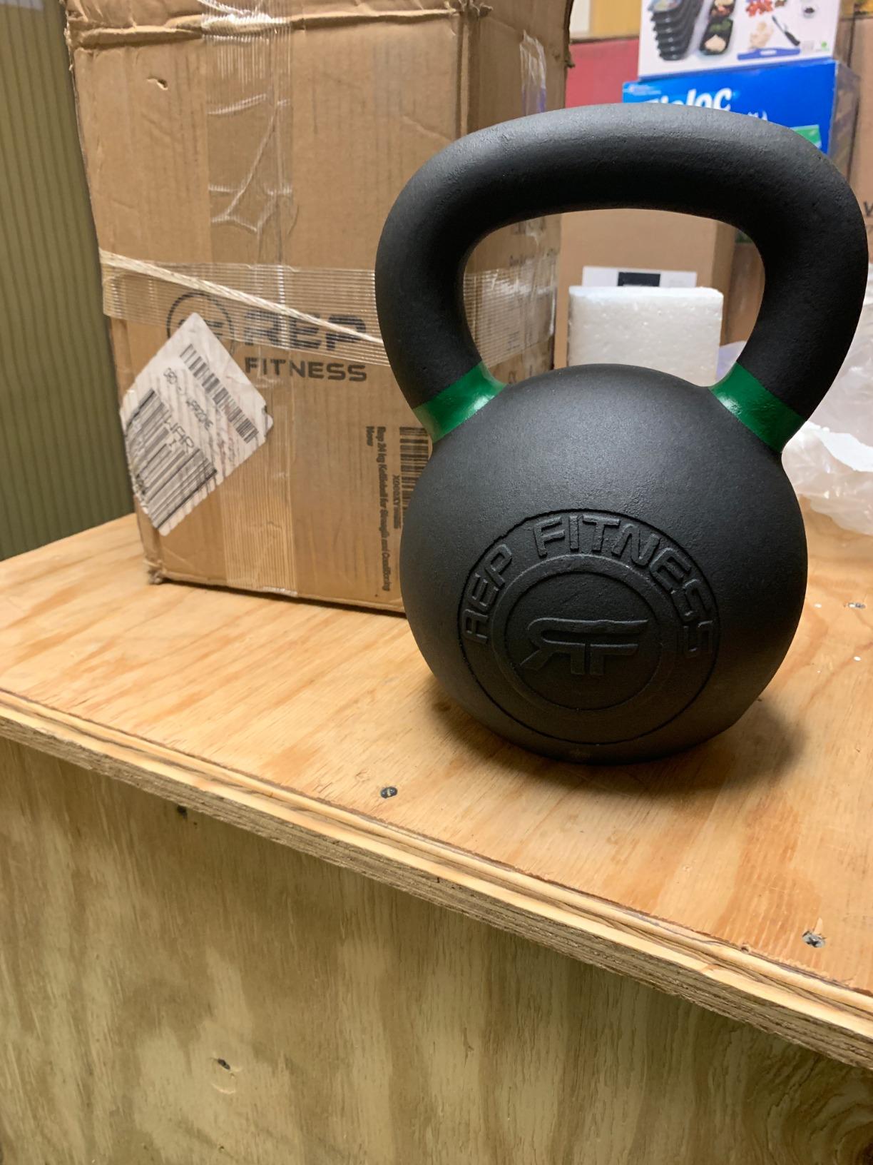REP Fitness Kettlebell Set and Singles, 4kg to 24kg, 9lb to 53lb Weight Range, Cast Iron, Strength Exercise Training, Home Gym, Power Workout Equipment, Free Weights, Dumbbell Alternative customer photo 2
