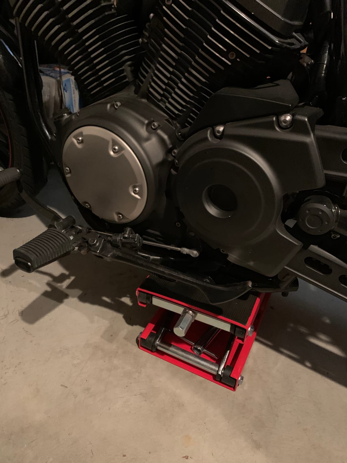 ZENY 1100 LB Wide Deck Motorcycle Center Scissor Lift Jack Repair Hoist Stand Bikes ATVs, Motorcycle Dirt Bike Scooter Crank Stand customer photo 1