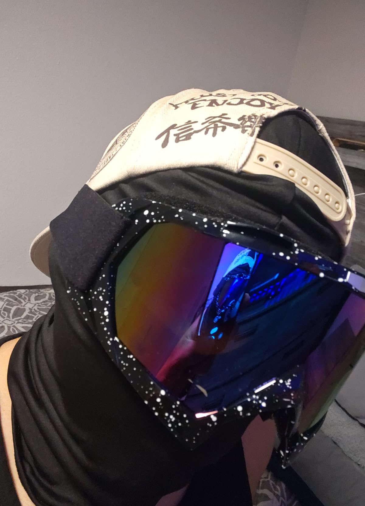 Motorcycle Goggles Dirt Bike ATV Goggles (Black frame+Color lens) | Motocross Goggles, Windproof Dustproof, Scratch Resistant, Racing Goggles, Ski Goggles, Protective Safety Glasses, PU Resin customer photo 2