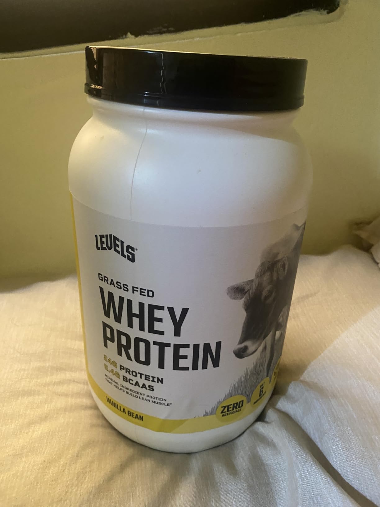 Levels Whey Protein Powder, No Artificial Ingredients, Vanilla Bean, 5LB | 24G of Protein, 5.4G BCAAs, Clean Ingredients, Hormone Free Dairy, No Fillers, No Added Sugar, No Junk customer photo 1