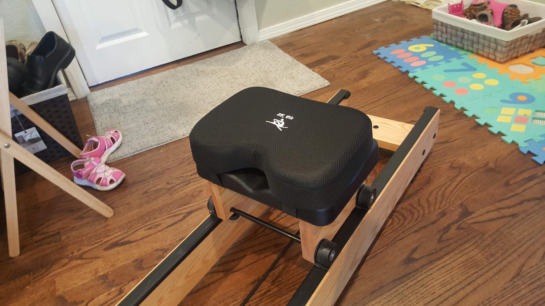 Rowing Machine Seat Cushion (Model 2) for the Concept 2 Rowing Machine with Custom Memory Foam, Washable Cover, and Straps customer photo 1