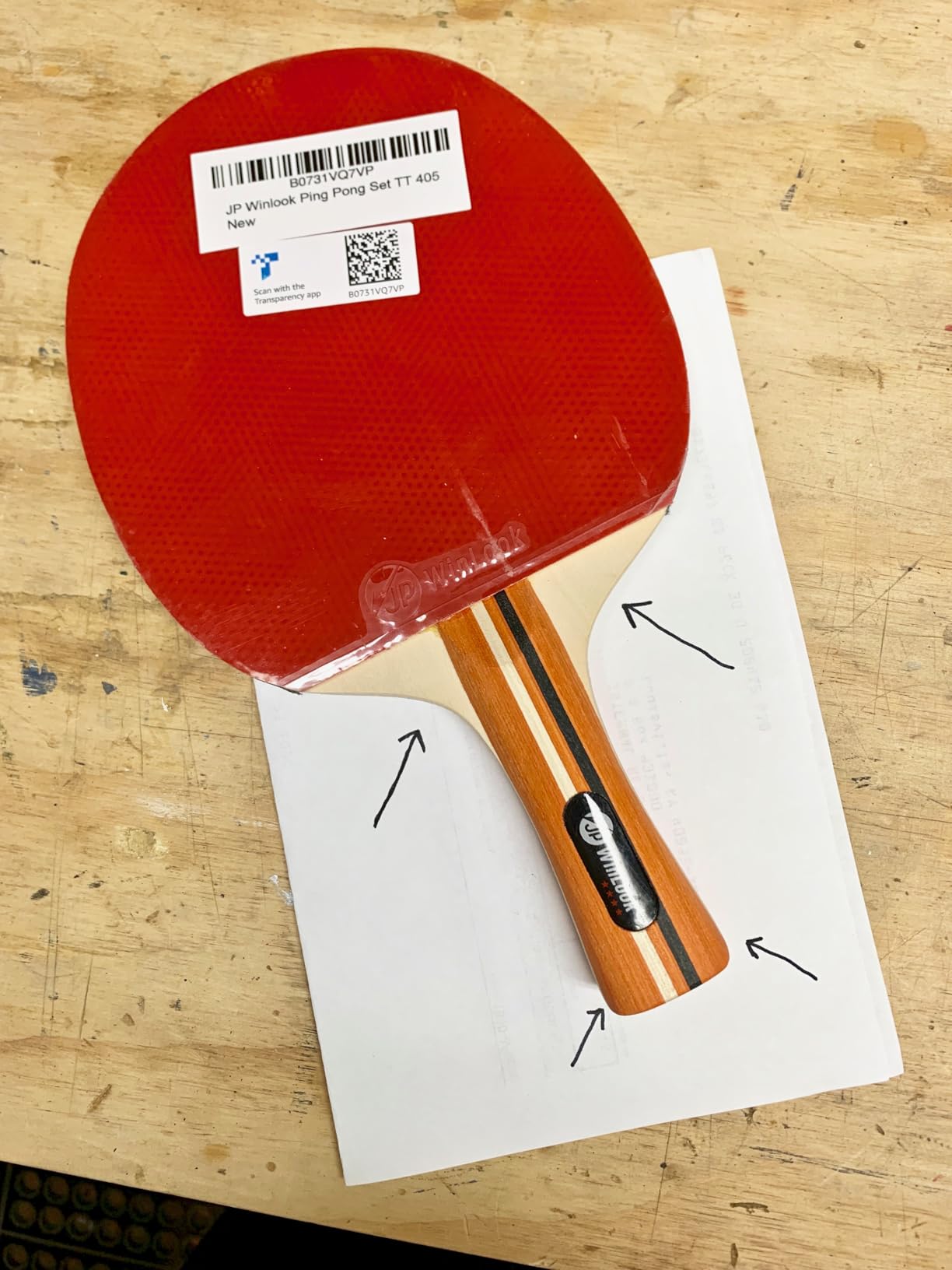 JP WinLook Ping Pong Paddles Sets - Portable Table Tennis Paddle Set with Ping Pong Paddles Professional Case & Ping Pong Balls - Premium Table Tennis Racket Player Set for Indoor & Outdoor Games customer photo 2