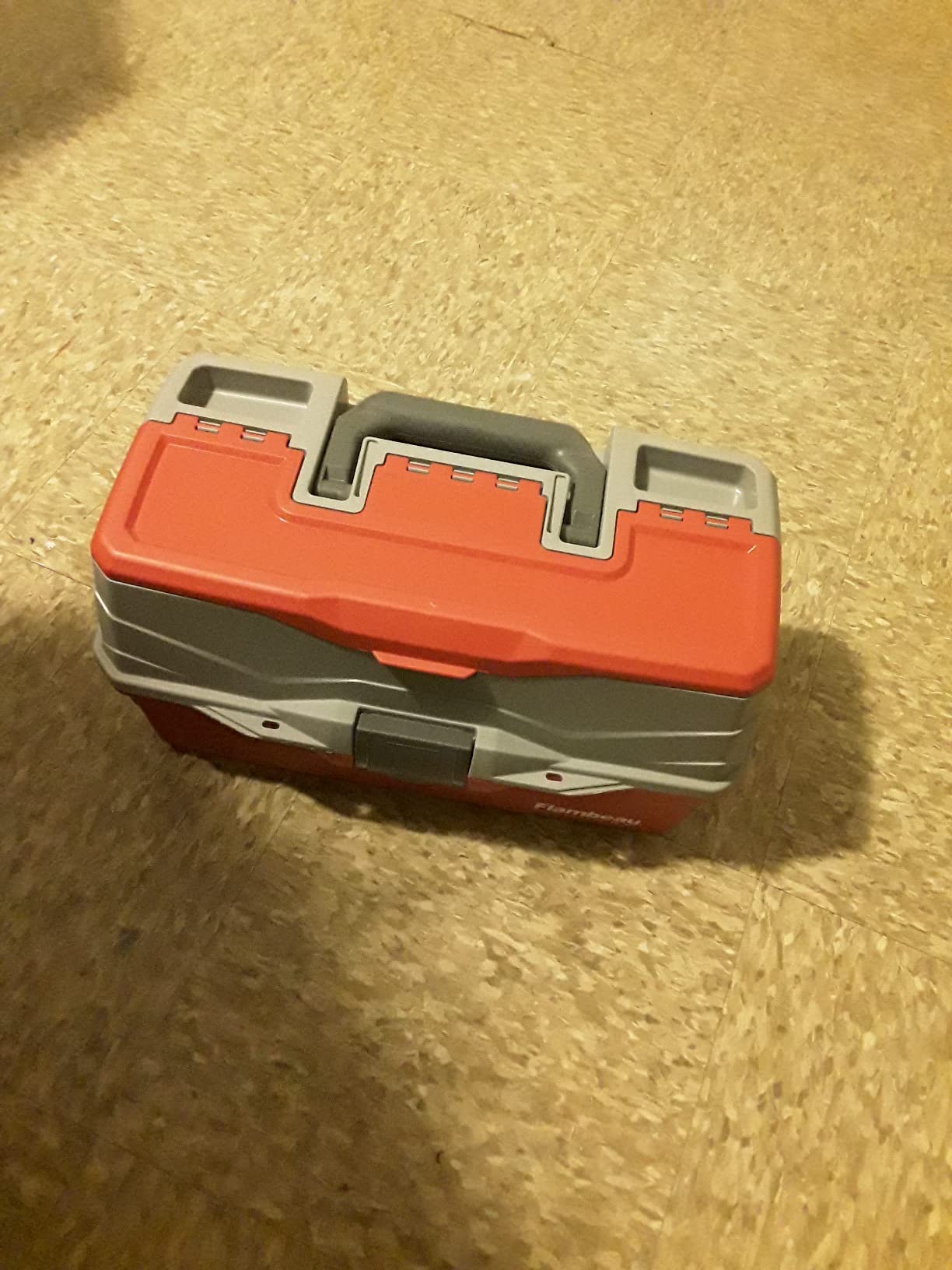 Flambeau Outdoors 6383 3-Tray Tackle Box, 32 Compartments, Red and Gray | Iconic cantilever 3-tray box, 32 compartments with 13 removable dividers customer photo 2