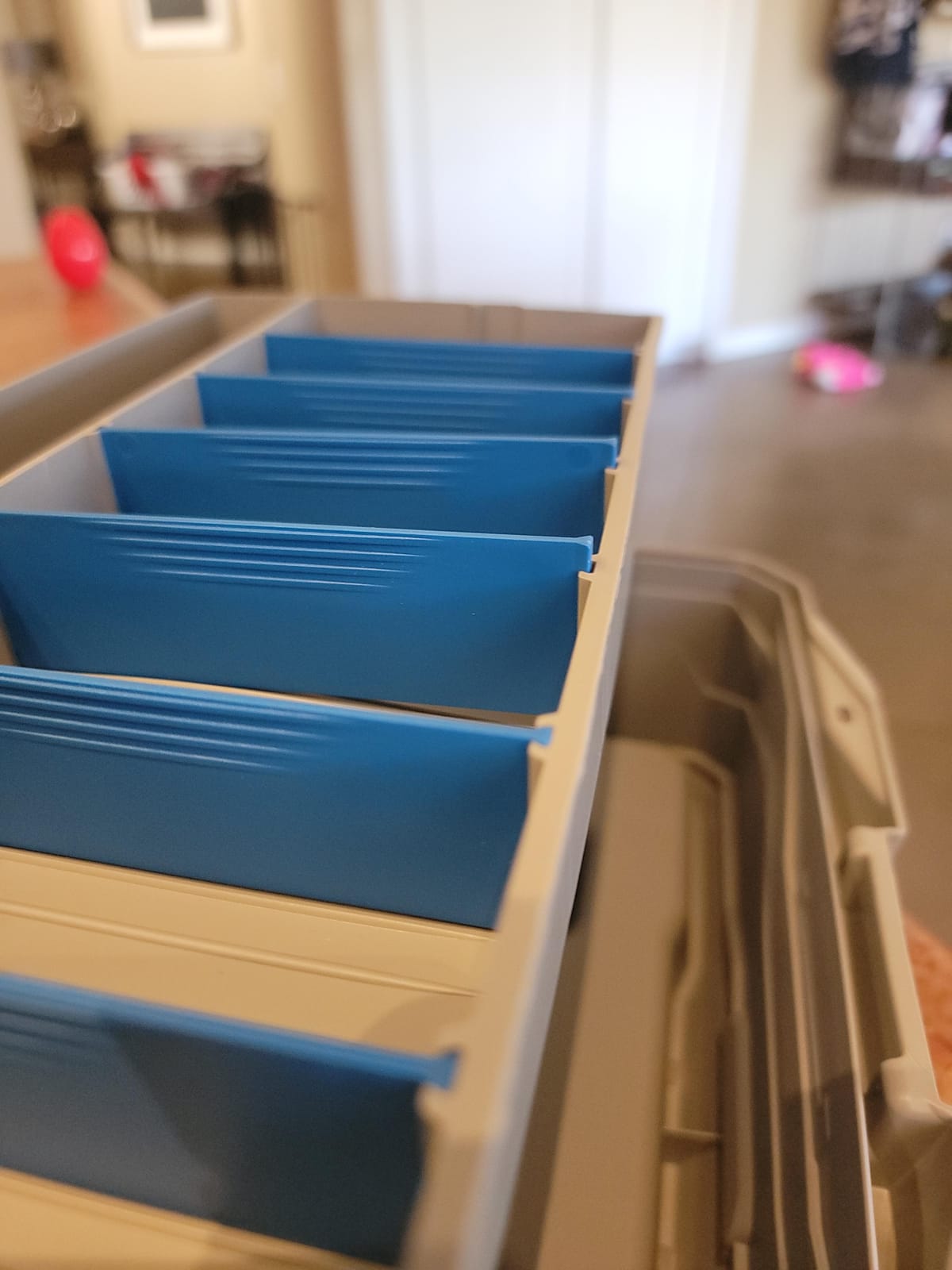 Flambeau Outdoors 6382 2-Tray Tackle Box, 15 Compartments, Blue and Gray | Cantilever 2-tray box, 15 compartments with 6 removable dividers, bulk base storage, Draw Tite latch, medium size customer photo 2