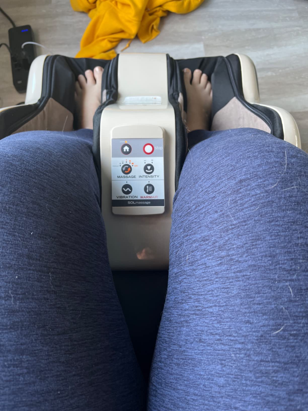 Human Touch Reflex SOL Foot & Calf Massager - Neuropathy - HSA/FSA Approved | Shiatsu Neuropathy Treatment Compression Edema Pain Relief Feet Aches Swell Calf Machine customer photo 1