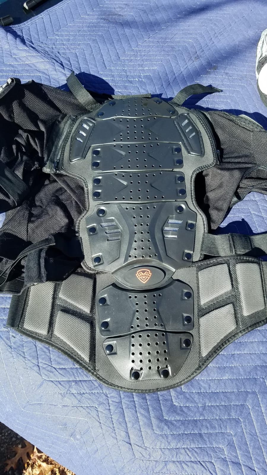 GUTE Motorcycle Armor Jacket Full Body Armor Men 2XL | PE Hard Shell, 1.5cm EVA Foam, Chest/Back/Shoulder/Elbow Coverage, Adjustable Kidney Belt, Ventilated Mesh, Removable Spine Armor customer photo 1