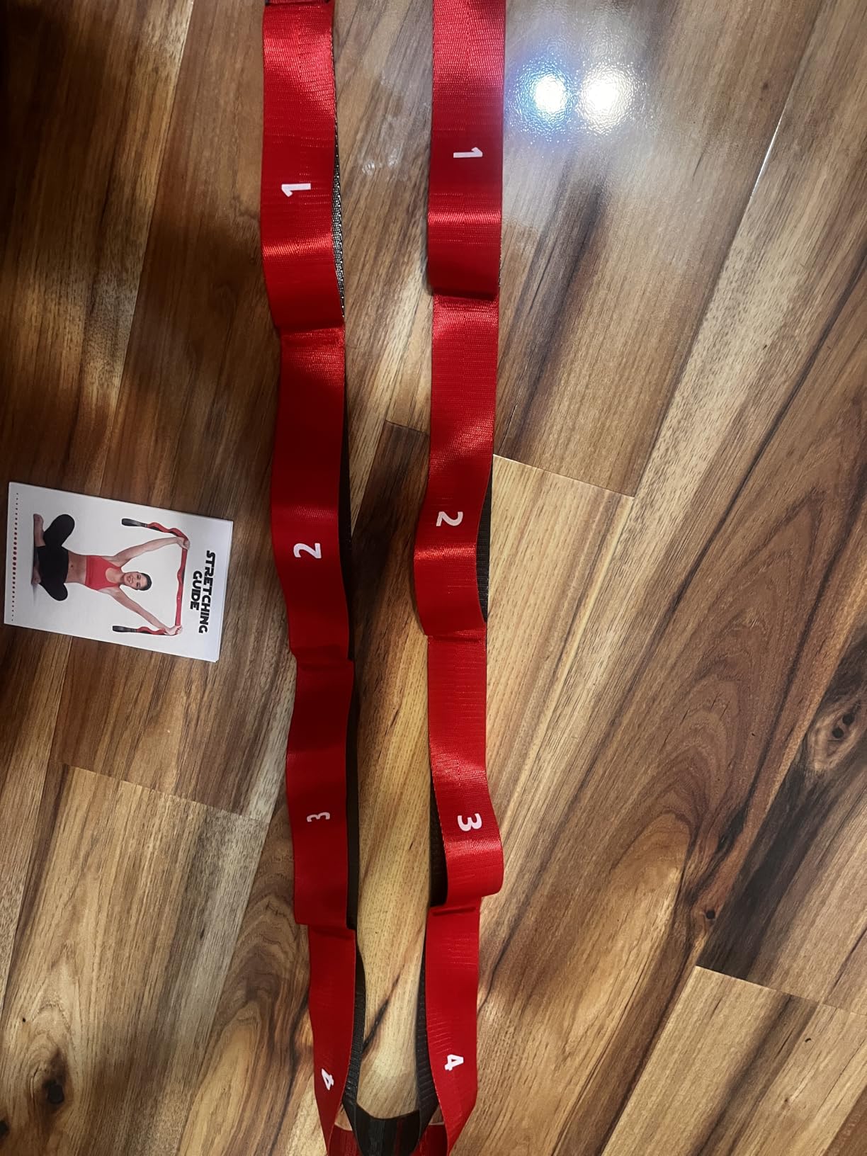 Stretching Strap with Loops, Non Elastic Stretch Band for Physical Therapy with Video Exercises customer photo 2