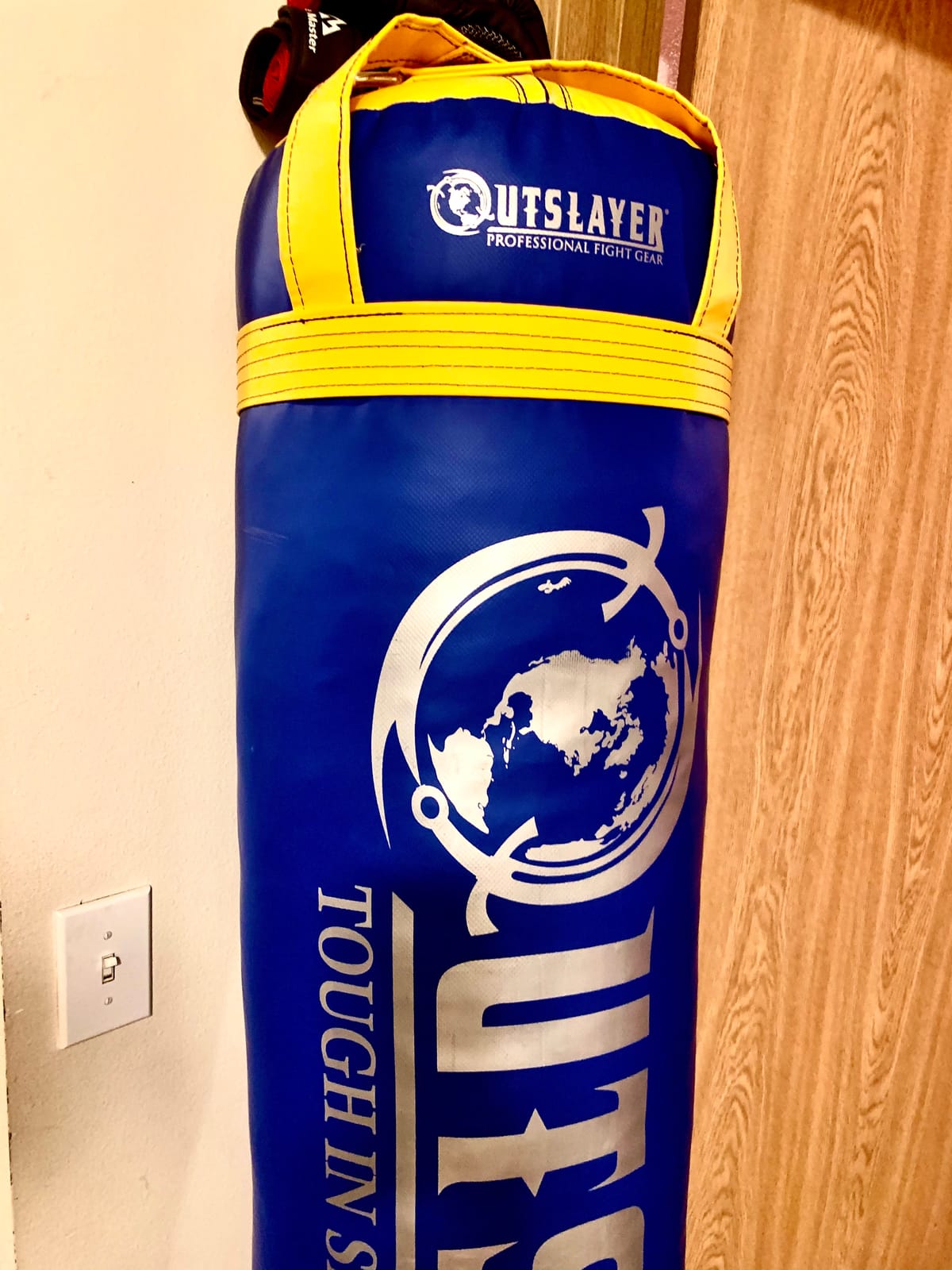 Custom Outslayer Punching Bag - Choose Color and Size (Muay Thai 6ft 130 lbs, Filled) customer photo 1