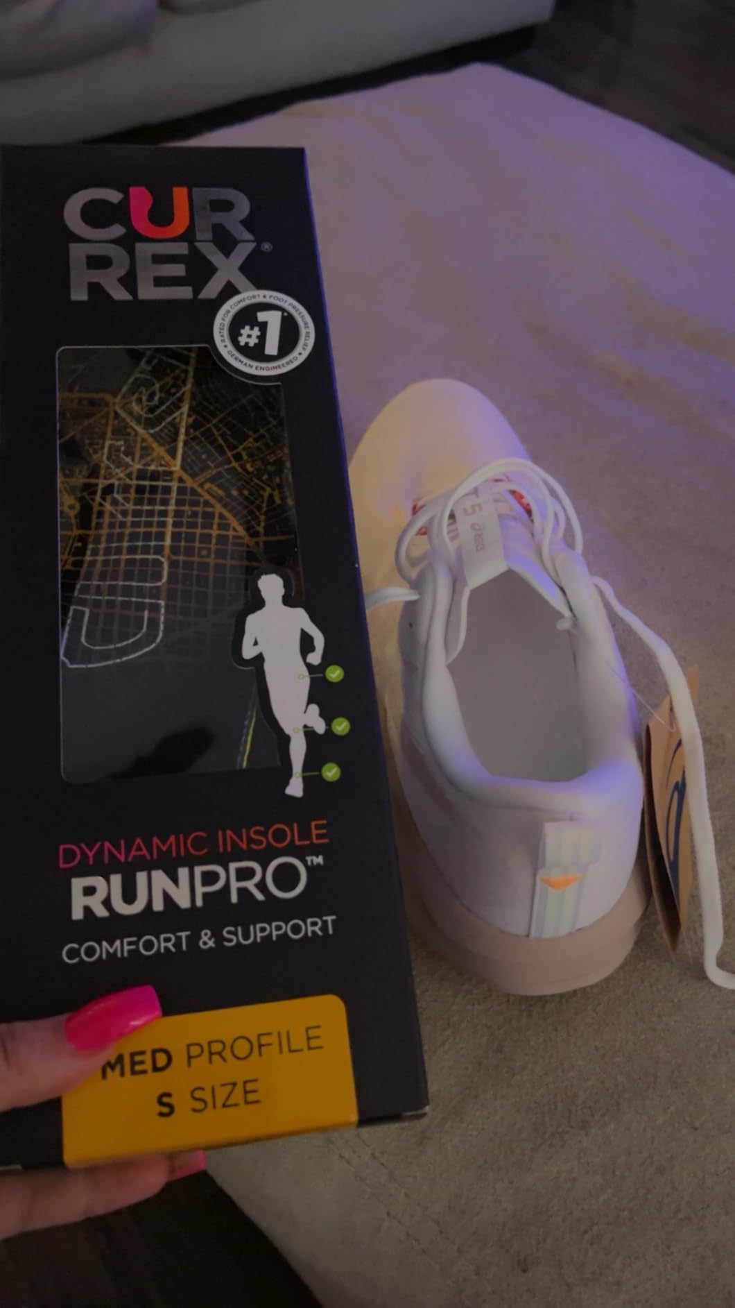 CURREX RunPro Insoles for Running Shoes, Arch Support Inserts to Help Reduce Fatigue, Prevent Injuries, Boost Performance for Men & Women (Medium Arch, Size Large) customer photo 2