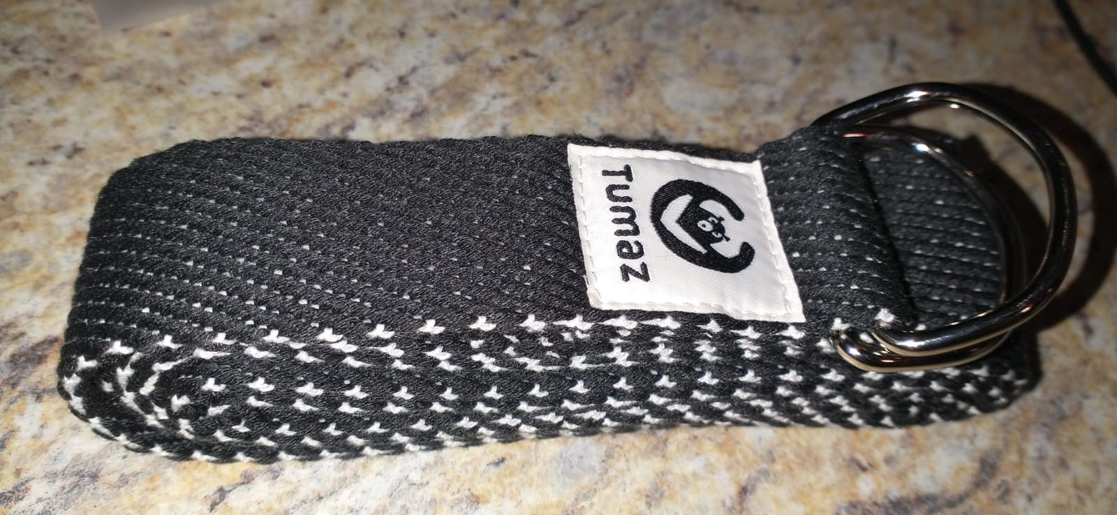 Tumaz Yoga Strap for Stretching with Adjustable D-Ring, 6/8/10 ft | Adjustable D-Ring | Soft Cotton Blend | 15+ Colors | Non-Elastic Yoga Belt for Pilates Stretching & Physical Therapy customer photo 2