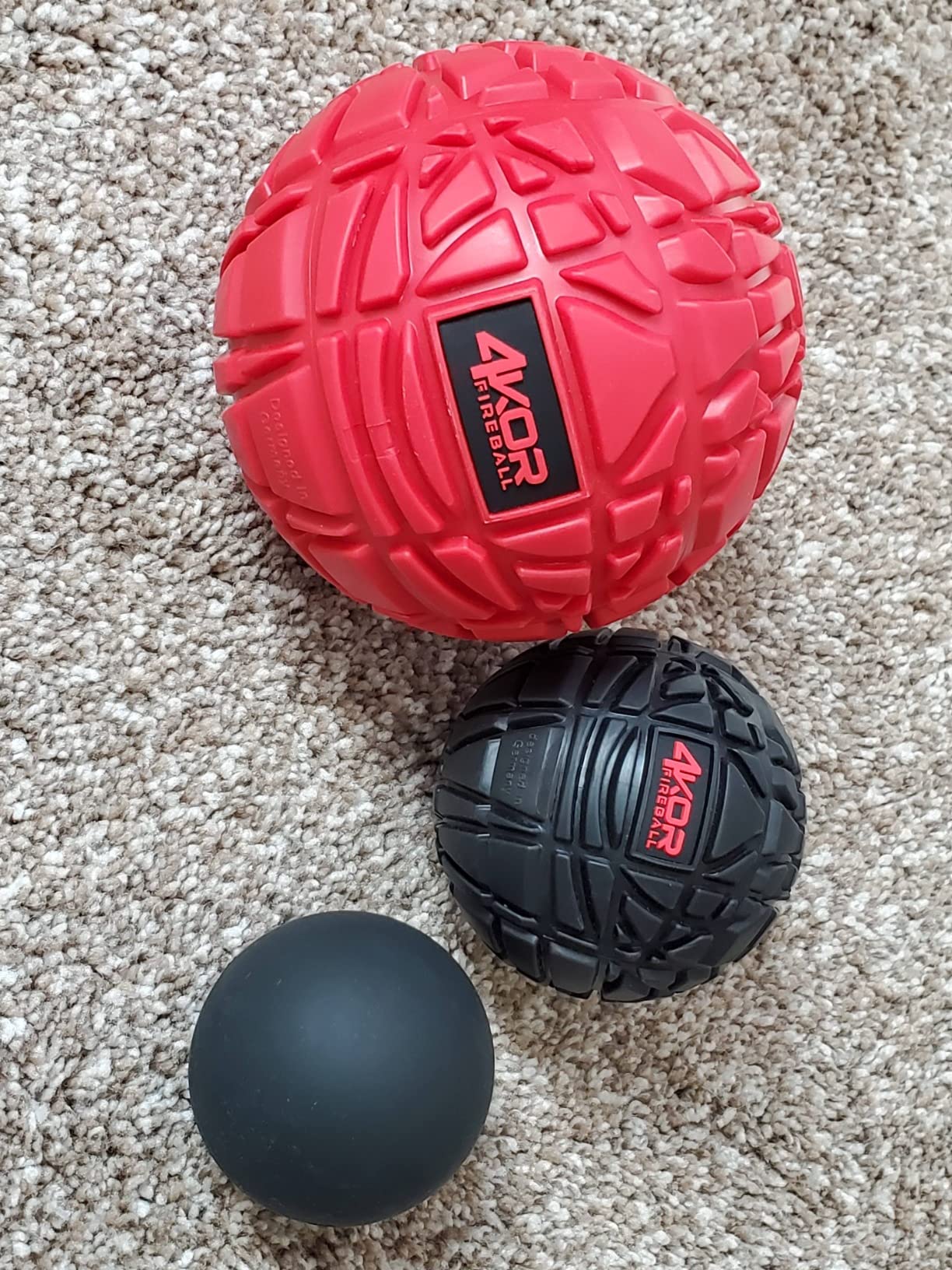 4KOR Massage Balls for Trigger Point Therapy - Myofascial Release Ball - Muscle Relief for Back, Neck, Shoulder, Foot Pain - Fitness Massage Balls for Mobility - Deep Tissue Release Ball customer photo 1