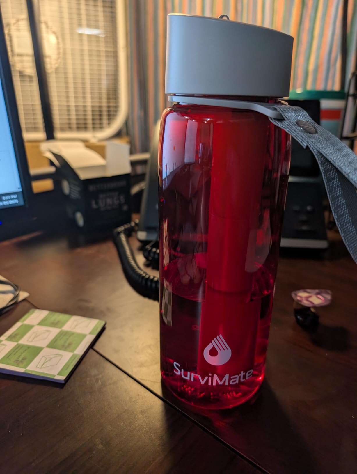 Survimate 5-Stage 0.01μm Ultra-Filtration Filtered Water Bottle BPA-Free | NSF/ANSI 42 Certified, Portable Water Filter Bottle for Survival, Camping, Hiking, and Emergency Use customer photo 1