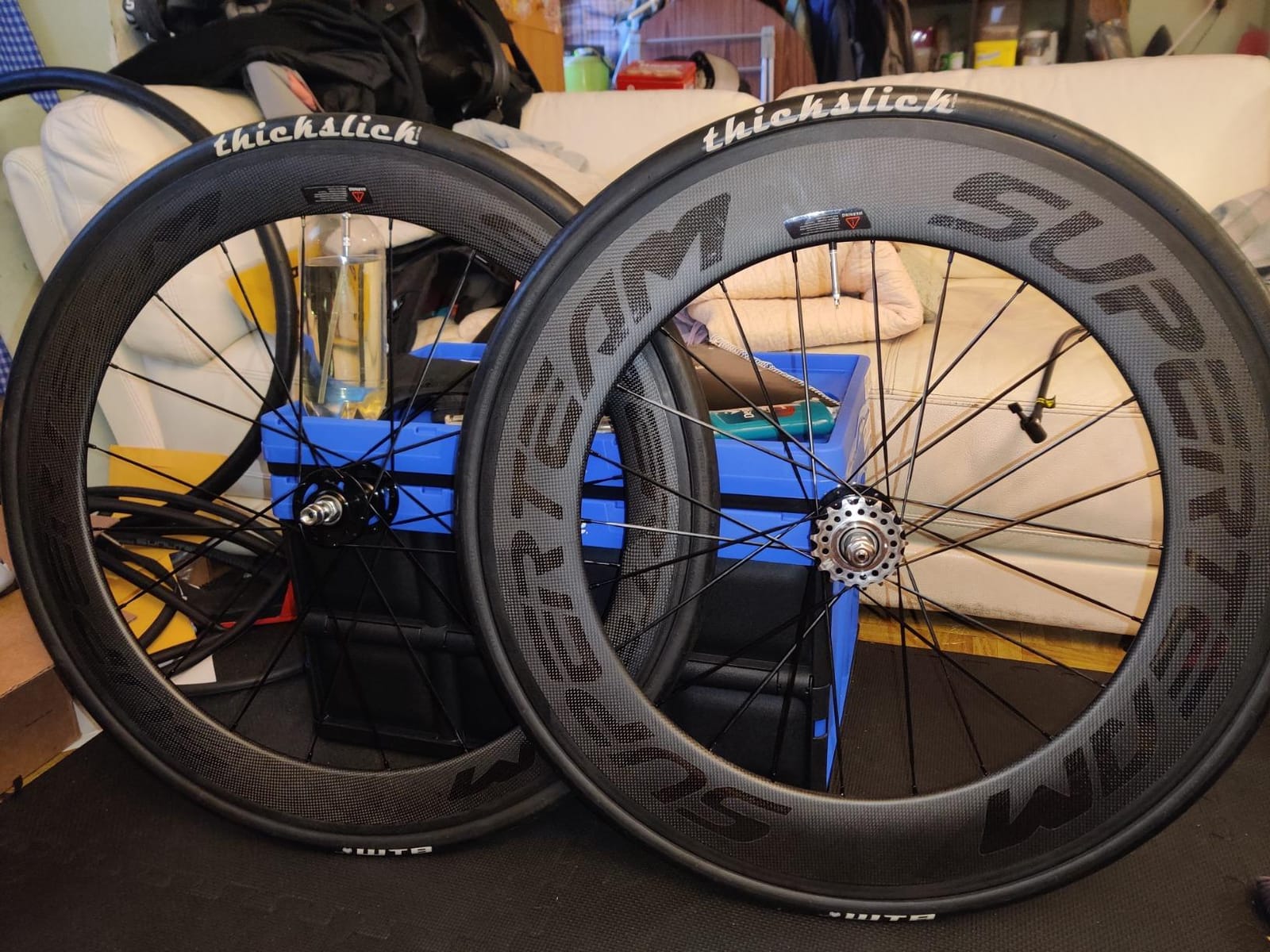 Superteam Carbon Clincher Wheelset 60/88mm 700c Transparent Decal customer photo 1