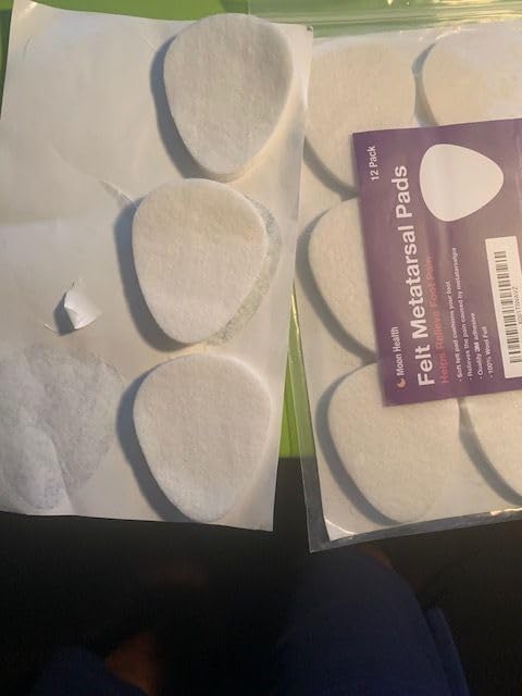 12-Pack Metatarsal Foot Pads for Pain Relief - 1/4