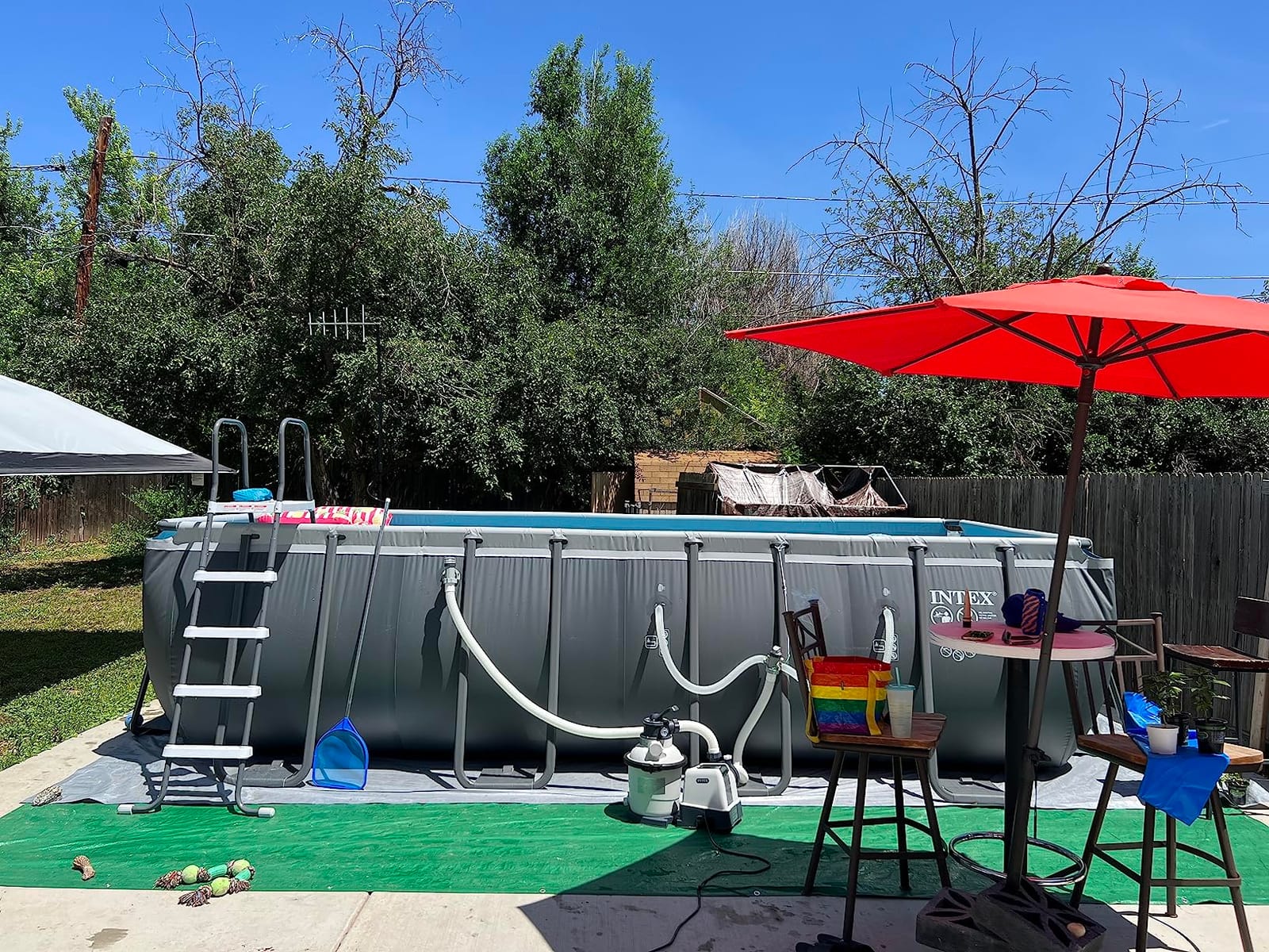 Intex Ultra XTR 24ft x 12ft x 52in Rectangular Above Ground Swimming Pool Set with 2100 GPH Sand Filter Pump customer photo 2