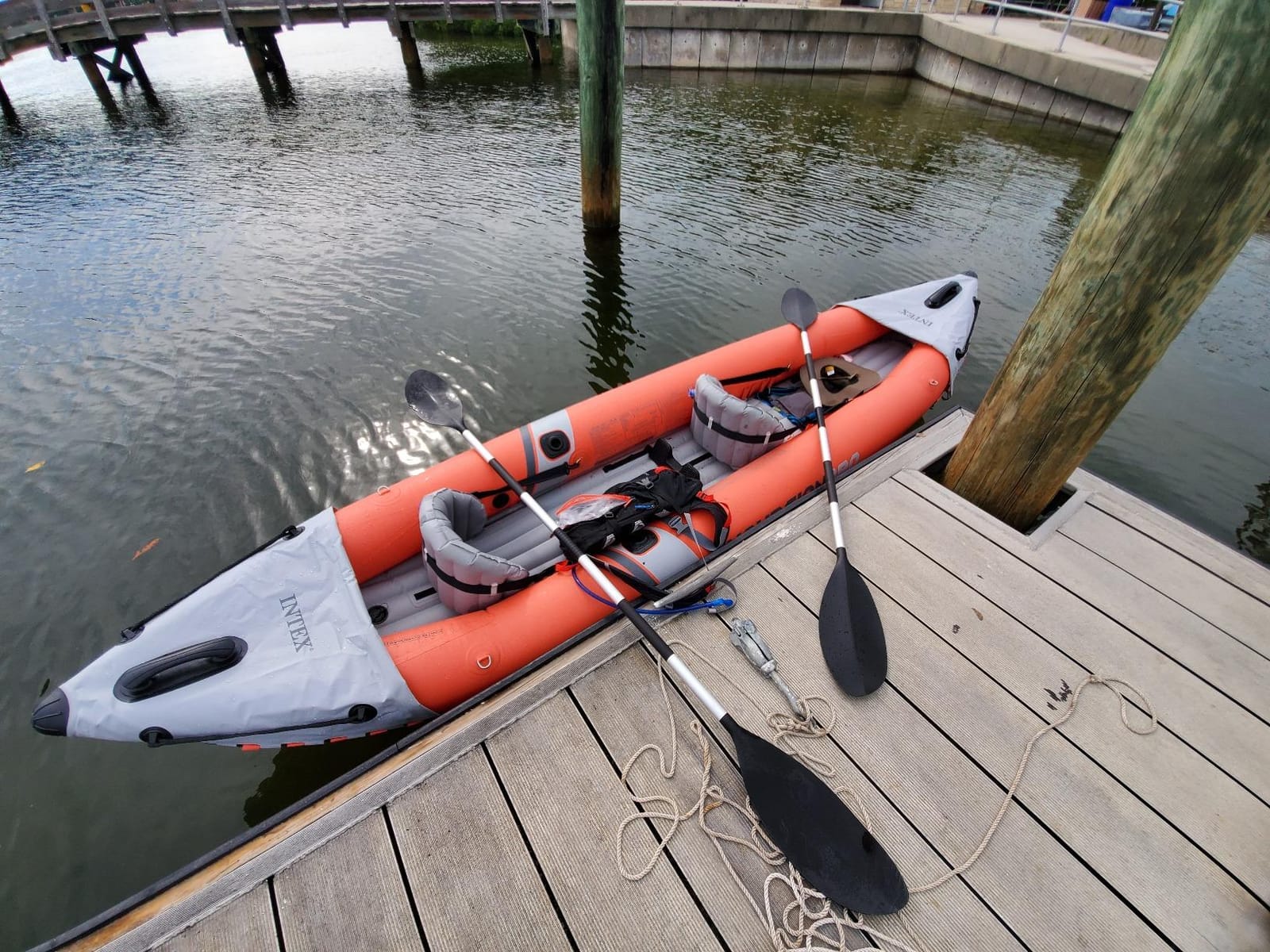 INTEX Excursion Pro K2 Inflatable Kayak 2-Person Set with Paddles & Pump customer photo 1