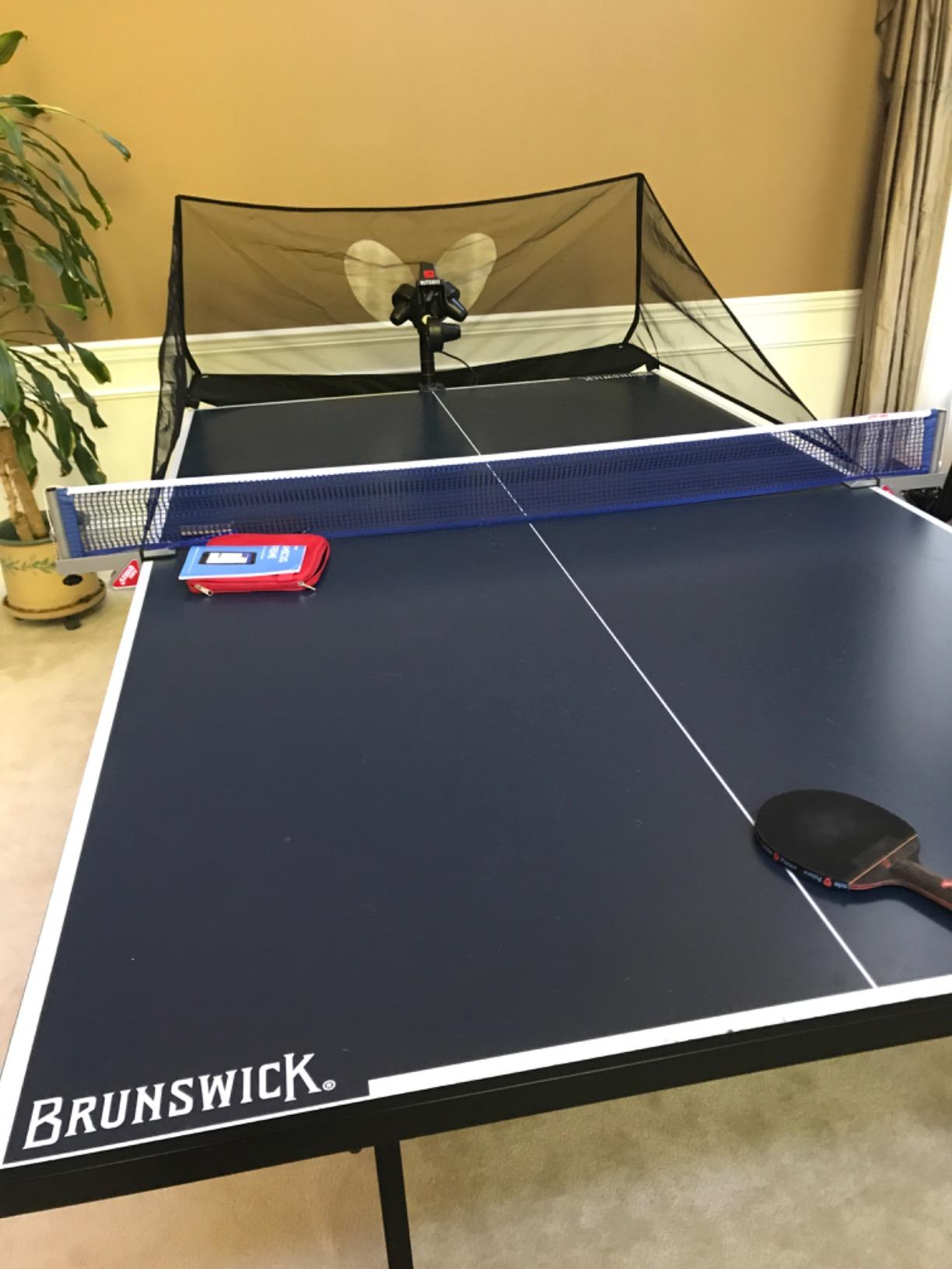 Butterfly Amicus Prime Table Tennis Robot | Best Ball Launcher-Thrower-Shooter for Your Ping Pong Table | Free Carry Bag, Remote, Tech Support, & 120 Balls | Play Or Practice Ping Pong Anytime customer photo 1