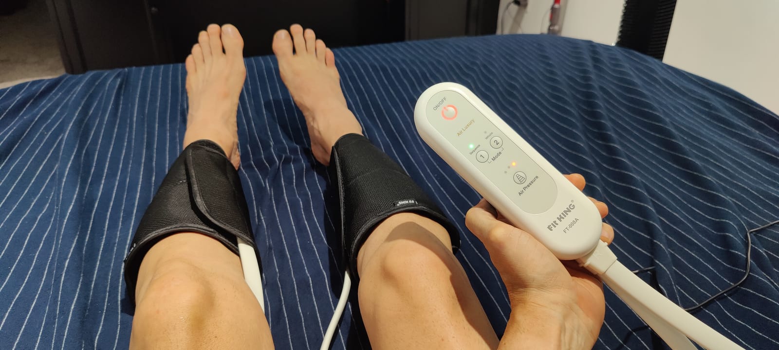 FIT KING Calf Massager, Sequential Air Compression Leg Massager customer photo 2