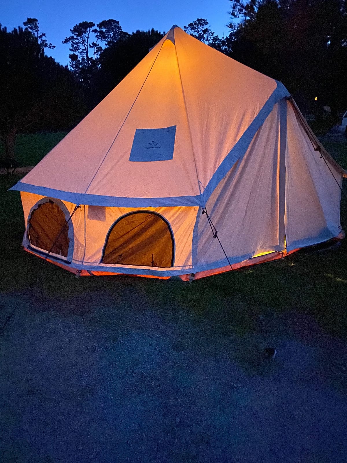WHITEDUCK Avalon Canvas Bell Tent Water Repellent - Luxury All Season Tent for Camping & Glamping Made from Premium & Breathable 100% Cotton Canvas w/Stove Jack, Mesh customer photo 2