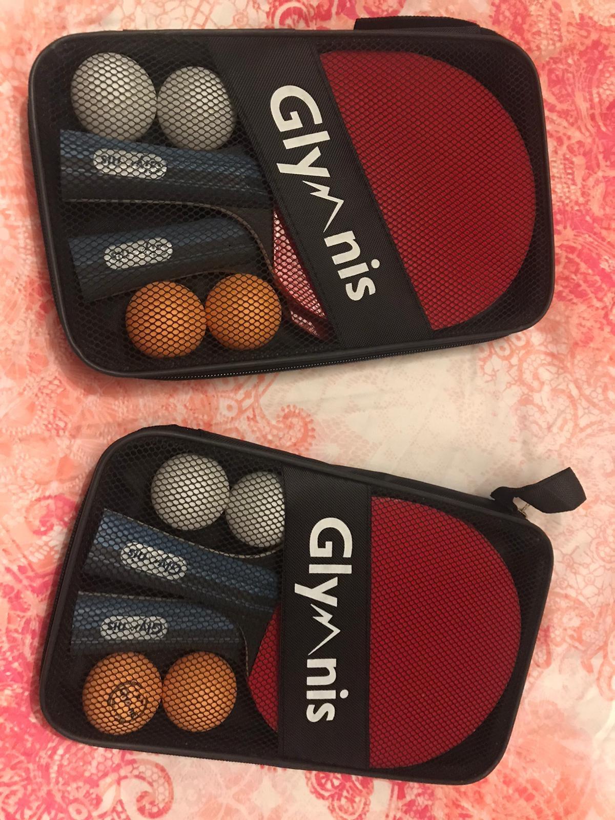 Glymnis Ping Pong Paddles Set of 4/2, Table Tennis Rackets Set and Balls customer photo 1