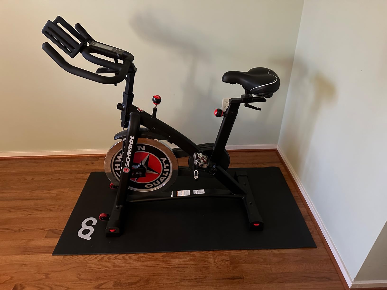 CyclingDeal Bike Trainer Floor Mat - Compatible with Indoor Exercise Stationary Bike Treadmill Elliptical Waterproof Gym Flooring Equipment - Indoor Cycle Stepper - Soft 30