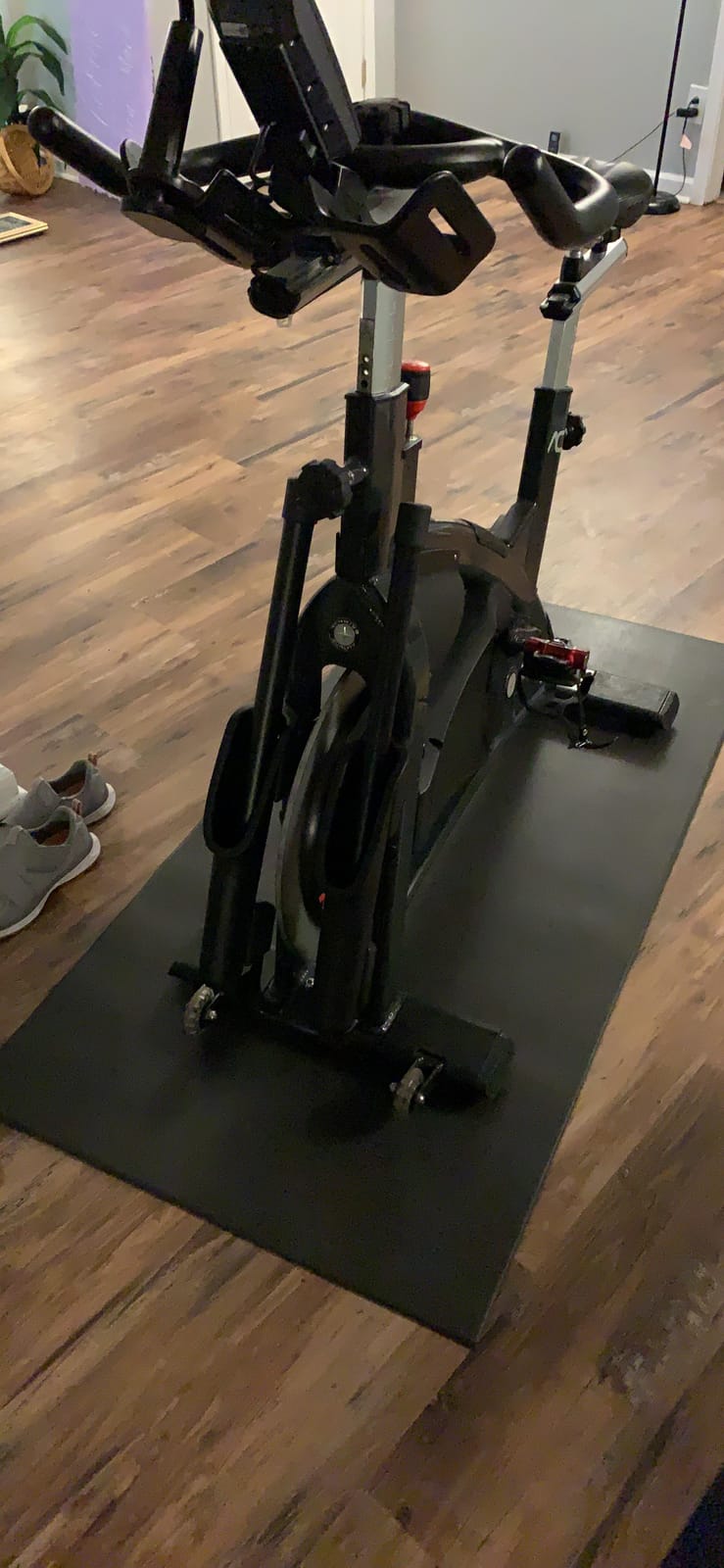 CyclingDeal Bike Trainer Floor Mat - Compatible with Indoor Exercise Stationary Bike Treadmill Elliptical Waterproof Gym Flooring Equipment - Indoor Cycle Stepper - Soft 30