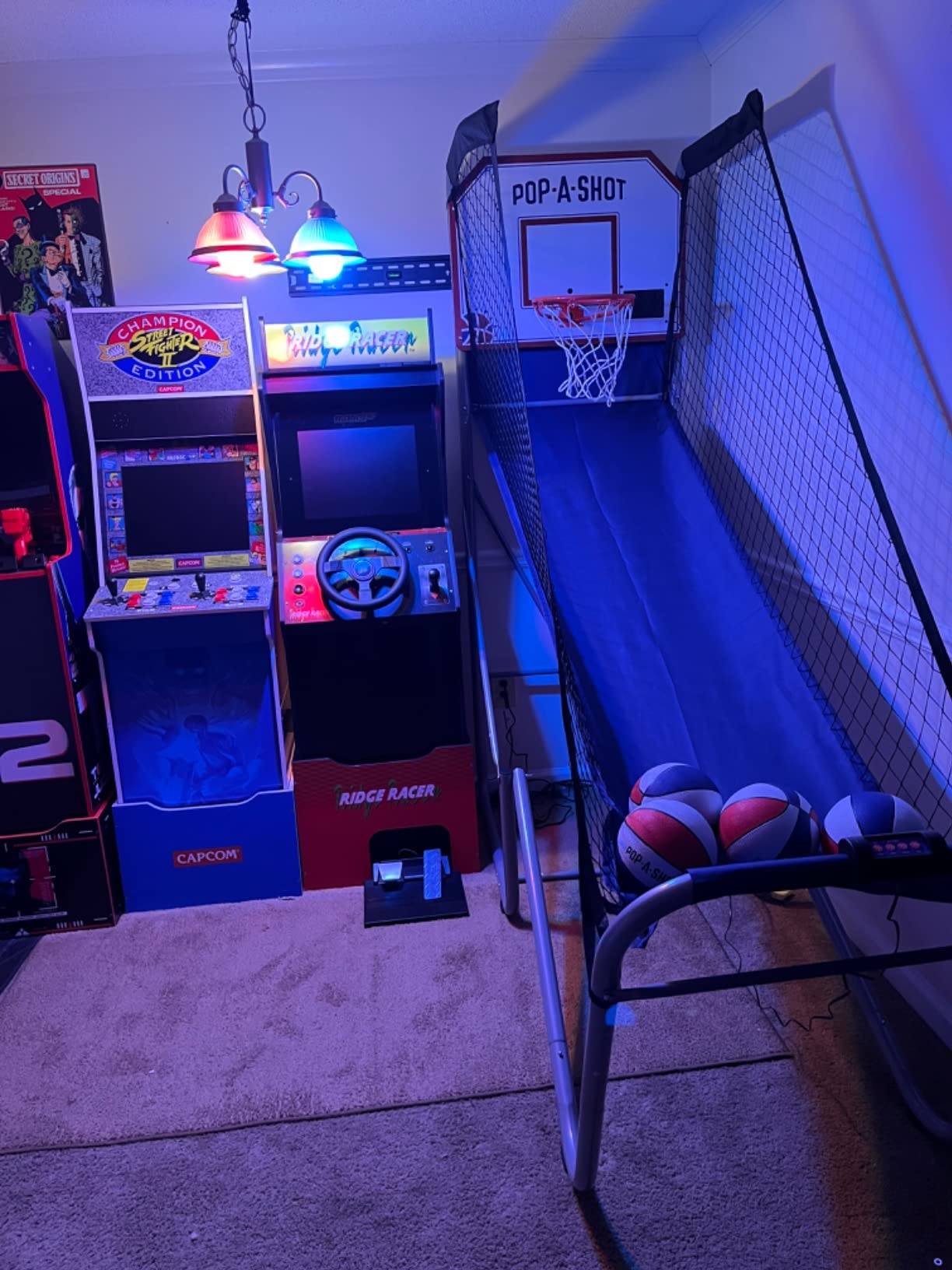 Pop-A-Shot Home Single Shot | 1-Hoop Indoor Electronic Arcade Basketball with Durable Frame, 4 Mini Basketballs, Foldable customer photo 2