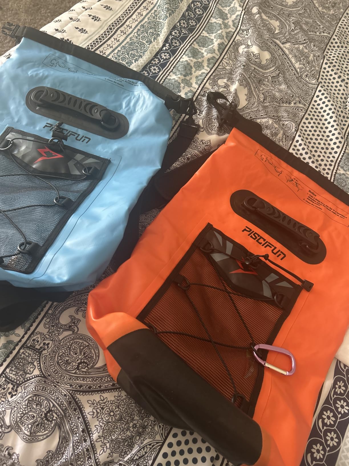 Piscifun Dry Bag, Waterproof Floating Backpack 10L/20L/30L/40L | Waterproof Phone Case, Adjustable shoulder straps, Roll-top closure keeps gear dry, Ideal for Boating, Kayaking, Fishing customer photo 2