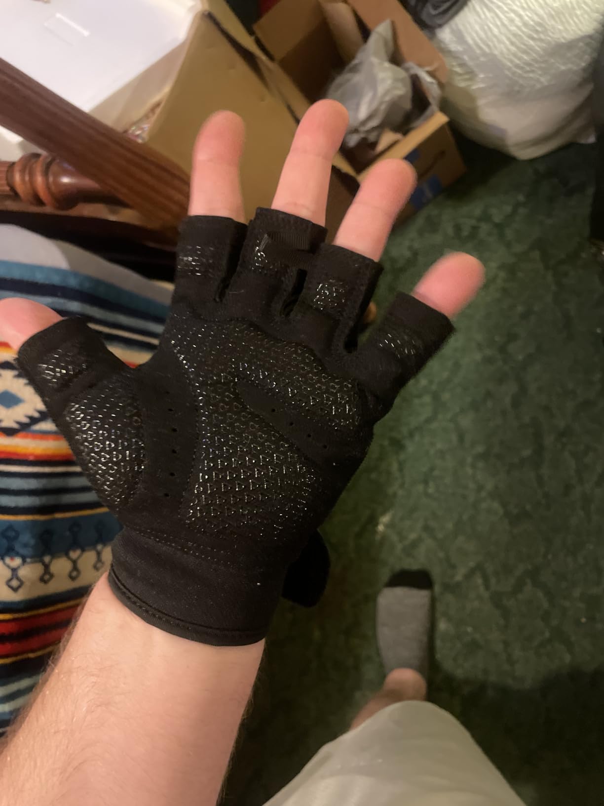 ATERCEL Workout Gloves for Men and Women, Exercise Gloves for Weight Lifting, Cycling, Gym, Training, Breathable and Snug fit customer photo 2
