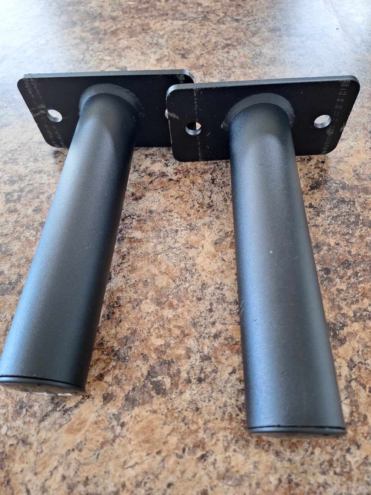 Yes4All Vertical Wall Mounted Olympic Barbell Holder, Barbell Storage Rack, Hanging Barbell Rack for Home Fitness Equipment customer photo 2