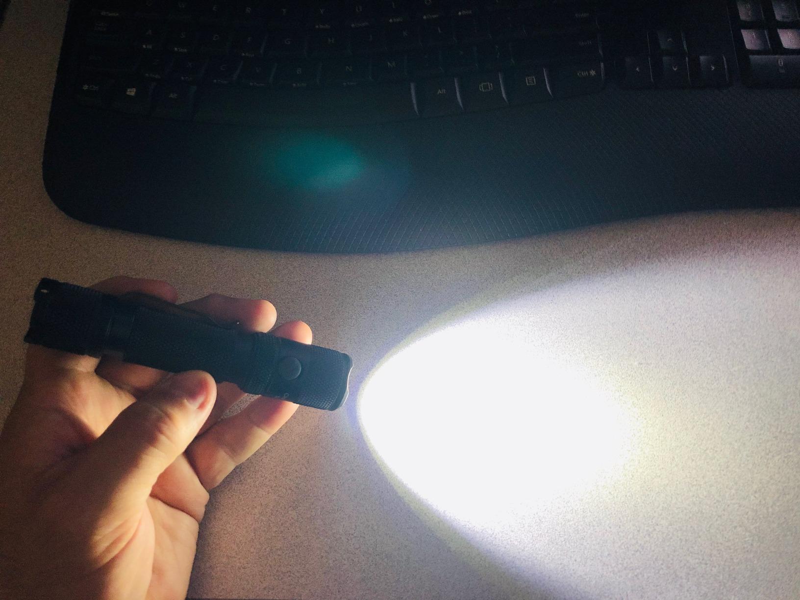 PowerTac M5-G3 2030 Lumens Rechargeable Tactical Flashlight, 330M Throw with Magnetic Charging customer photo 2