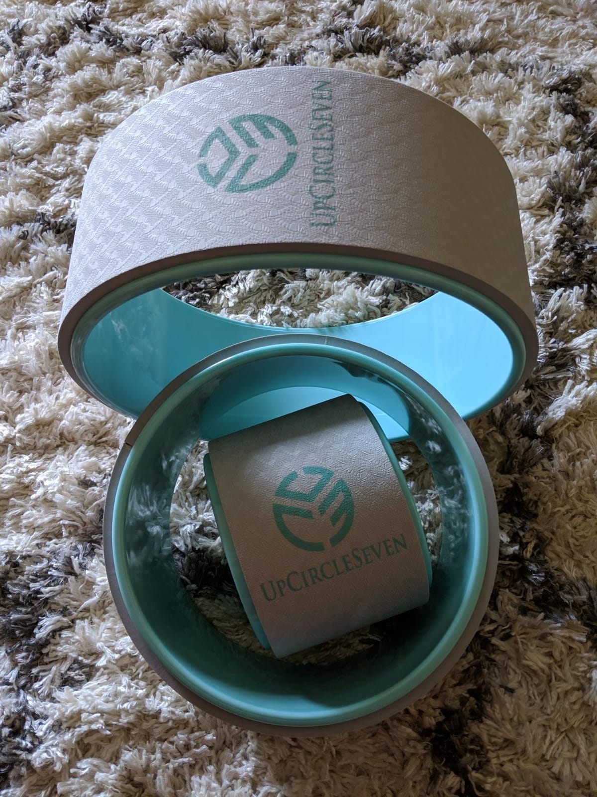 UpCircleSeven Yoga Wheel Set - Strongest & Most Comfortable Yoga Prop Wheel, 3 Pack for Back Pain and Stretching (12, 10, 6 inch) customer photo 1