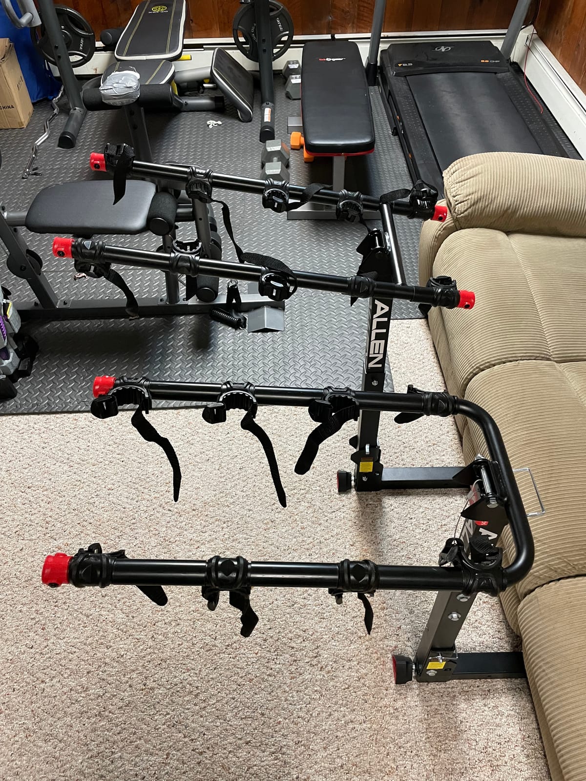 Allen Sports Deluxe+ Locking Quick Release 5-Bike Carrier for 2 in. Hitch, Model 850QR, Black customer photo 1
