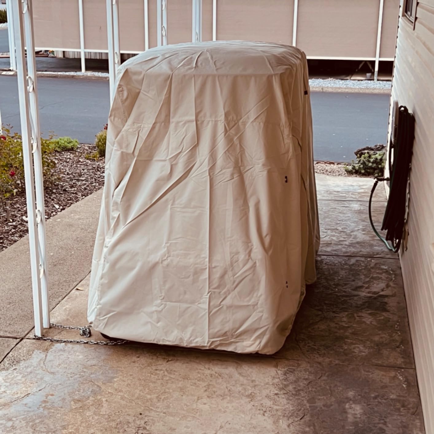 Explore Land Waterproof Golf Cart Cover for Most Brand 2/4/6 Passenger Car | Fits for EZGO/Club Car/Yamaha, with Driver Side Door, All Weather Protection customer photo 1