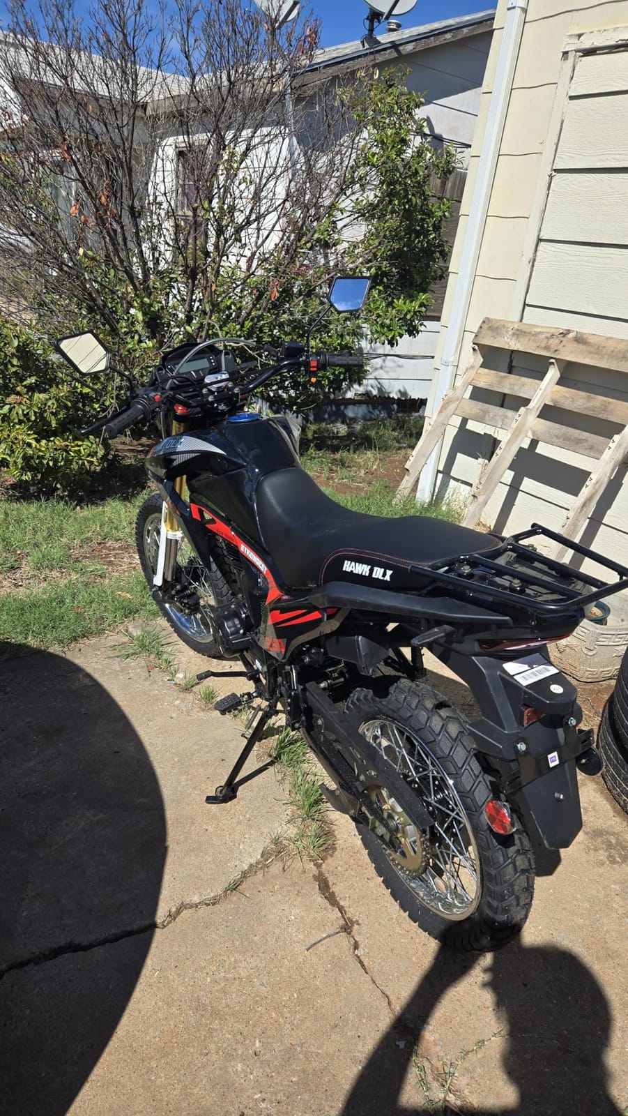 250cc Dirt Bike Hawk 250 Enduro Street Bike Motorcycle Bike (Red) customer photo 1