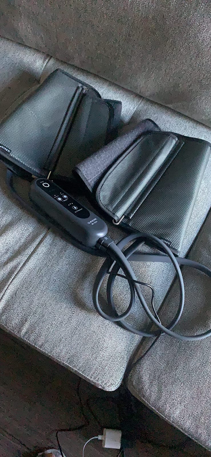 QUINEAR Air Compression Leg Massager for Circulation & Pain Relief, Calf Massagers with 2 Modes & 3 Intensities, Sequential Compression Device (SCD) for RLS, Edema, FSA-HSA - Ideal Gift customer photo 1